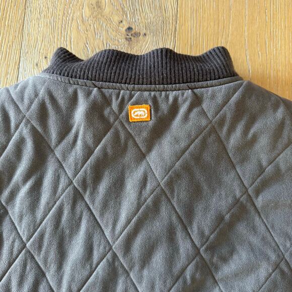 Vintage Ecko Unltd Bomber Jacket Men’s 2XL Brown Rhino Logo Streetwear - Picture 5 of 9